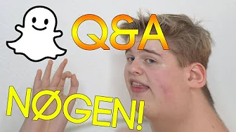 JEG ER NØGEN OG VÅD IMENS JEG BESVARER JERES SPØRGSMÅL! - SNAPCHAT Q&A #1