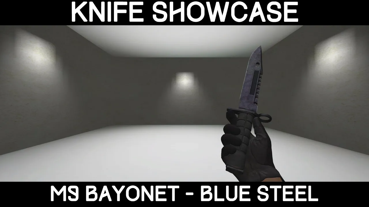 Knife Showcase ★ M9 Bayonet | Blue Steel (Battle-scarred)