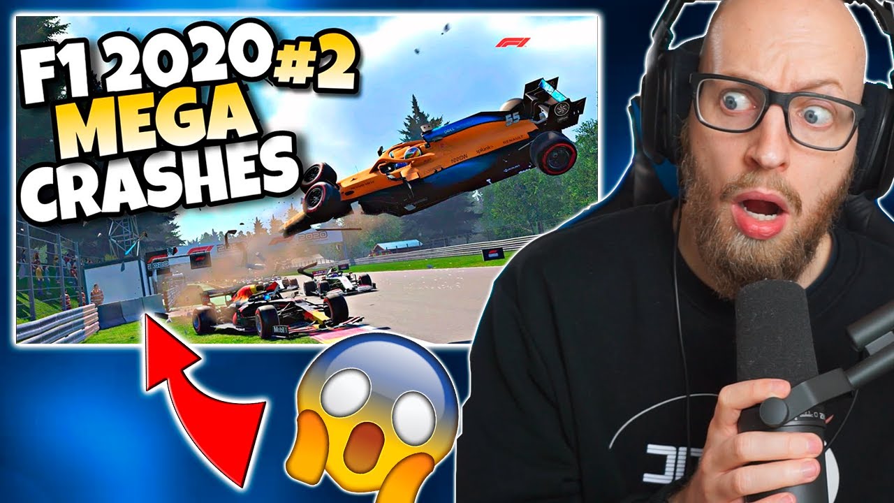 Reagerer til Formel 1 MEGA CRASHES