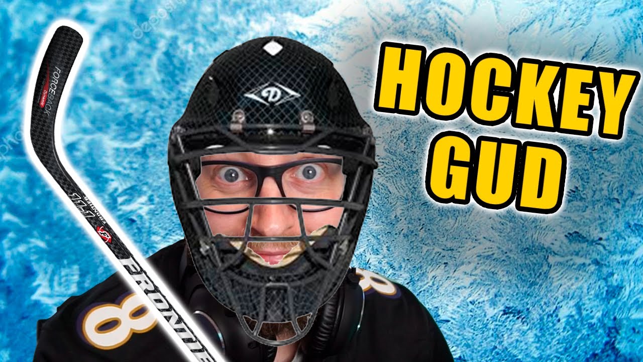 Iskold Ishockey Spiller Slår med Staven