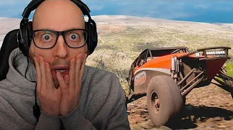 Kører ud over en vulkan!