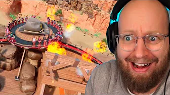 Cowboy coaster KØRER AF skinnerne! (Park Beyond #4)