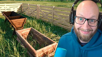 Bygger indhegning til grise og køer (Ranch Simulator #3)