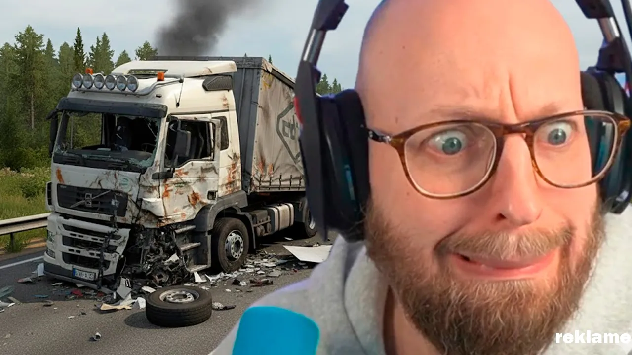 Skal lære at bakke med lastbil trailer