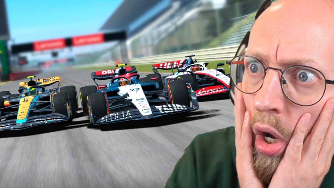 3 biler i kamp side om side