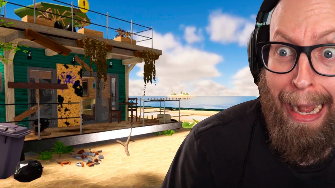 Flipper mit første hus. (et bombet lokum)