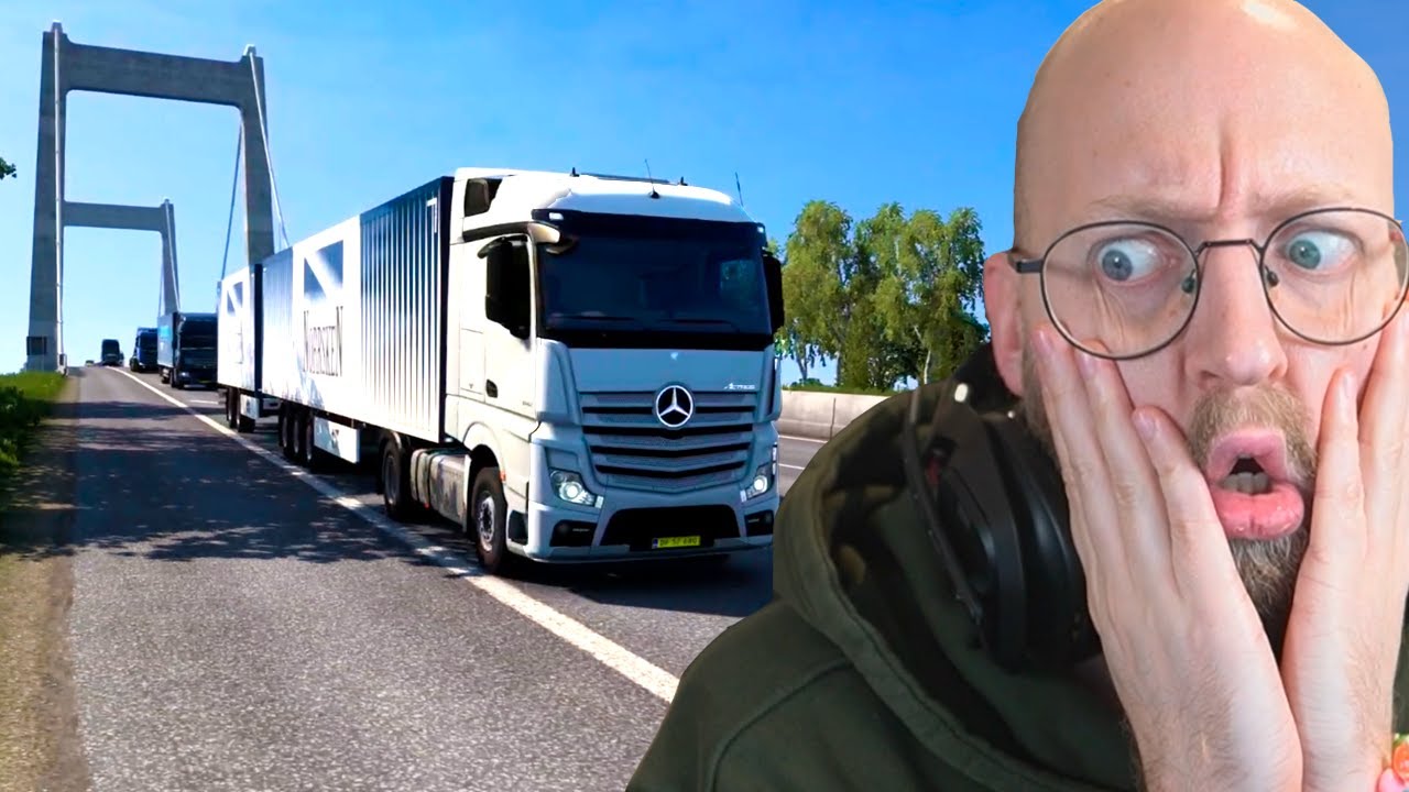 Kører ny lastbil over lillebælt! (...og rammer et par skilte)