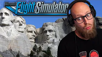 Besøger Mount Rushmore i Microsoft Flight Simulator