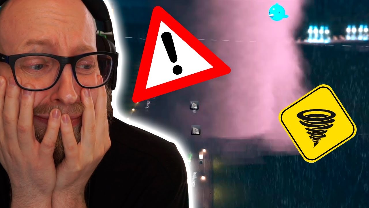 En kæmpe tornado kaster biler i min by!