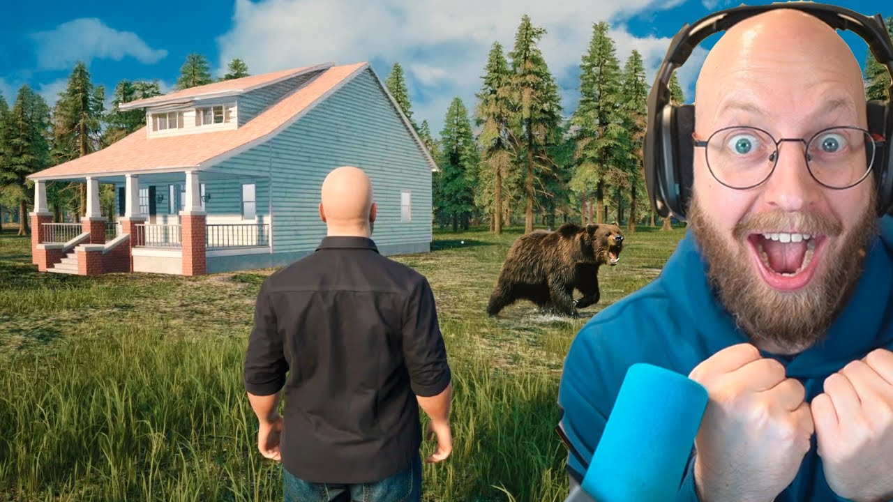 Bygger Drømmehus & angrebet af bjørn! (Ranch Simulator #2)