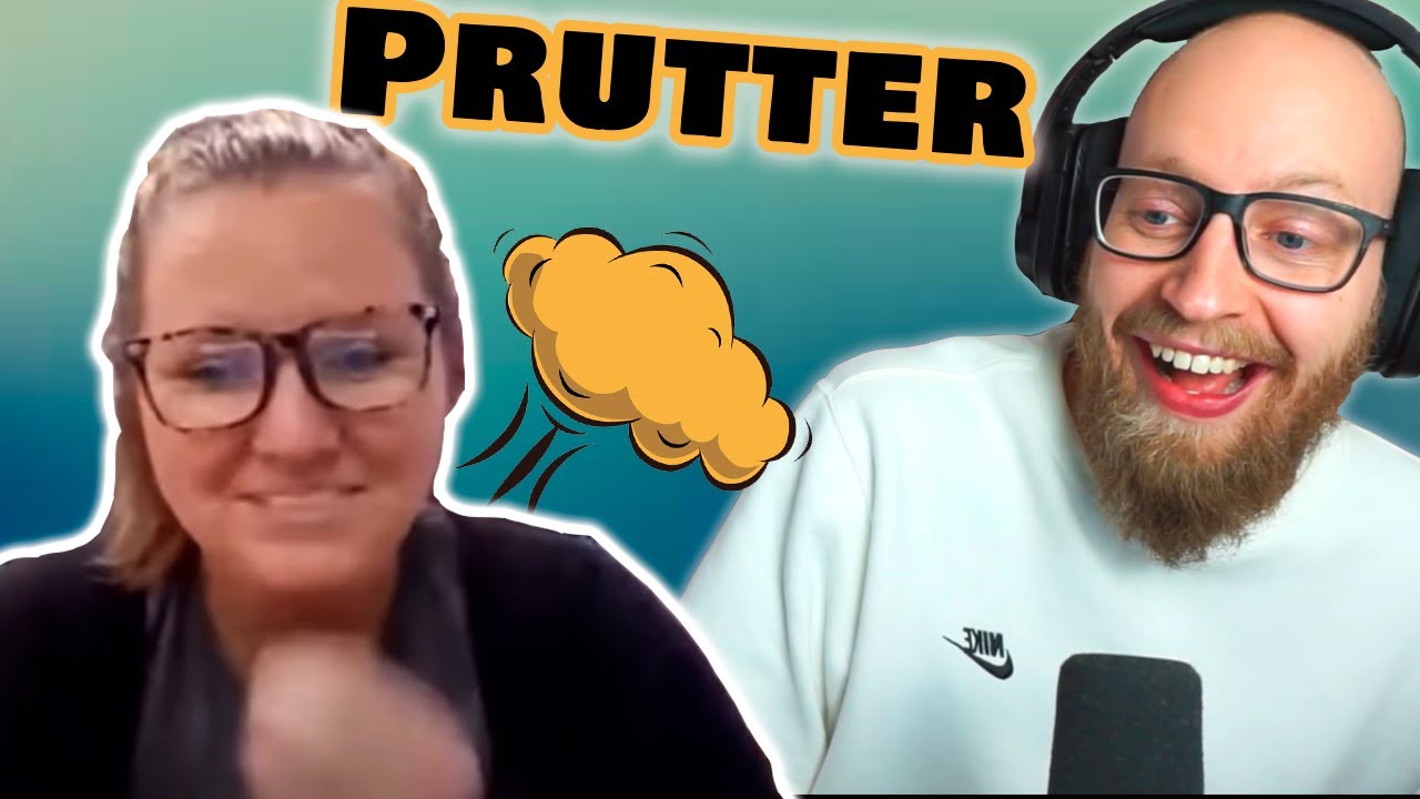 Lærer Prutter Under Zoom Opkald Med Sin Klasse