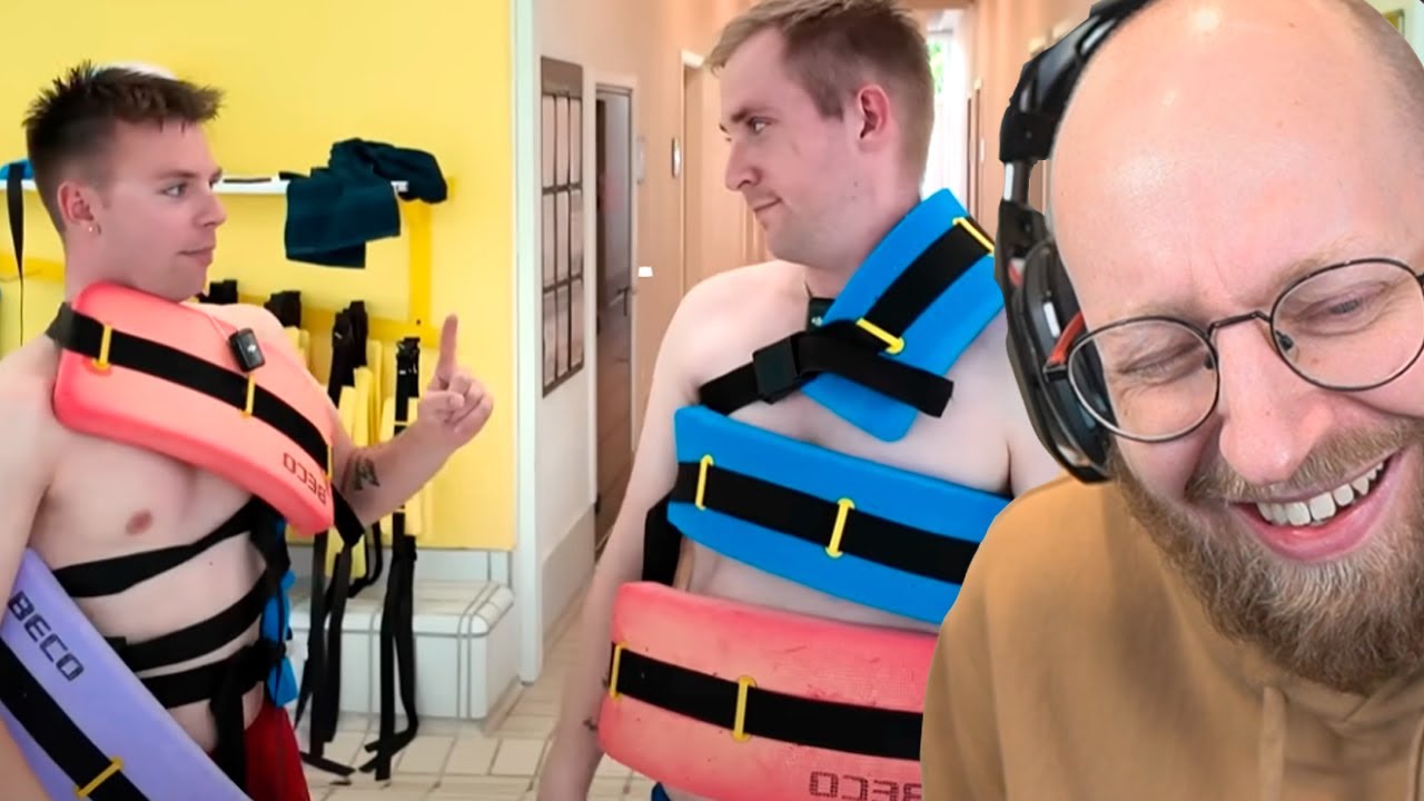 Når man lejer en hel svømmehal...