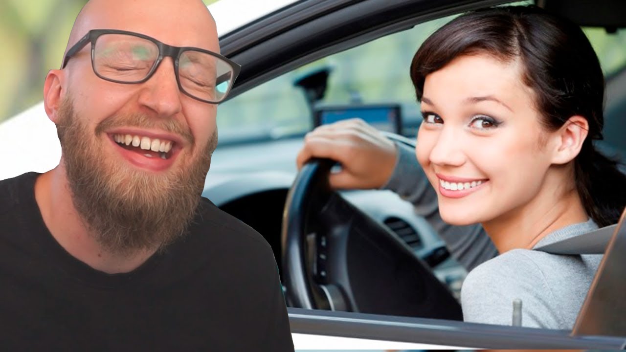 Kvinder Der Kører Bil