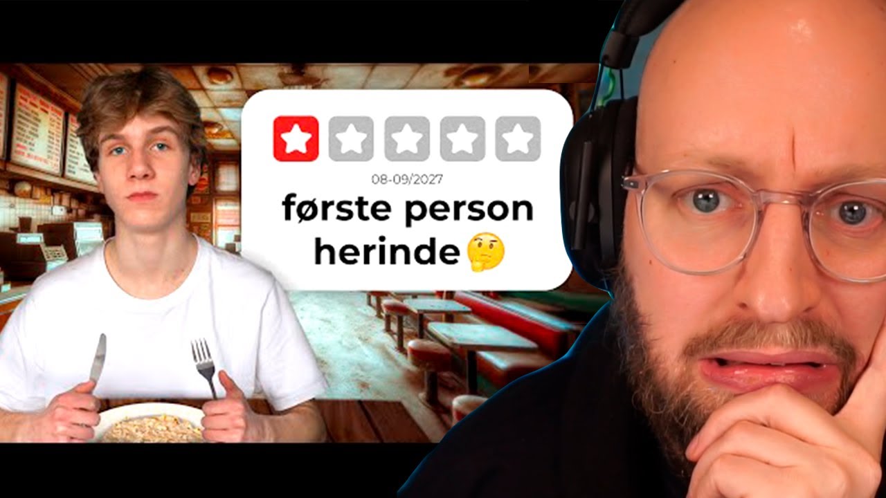 Underrated dansk youtuber besøger skrækkelige restauranter