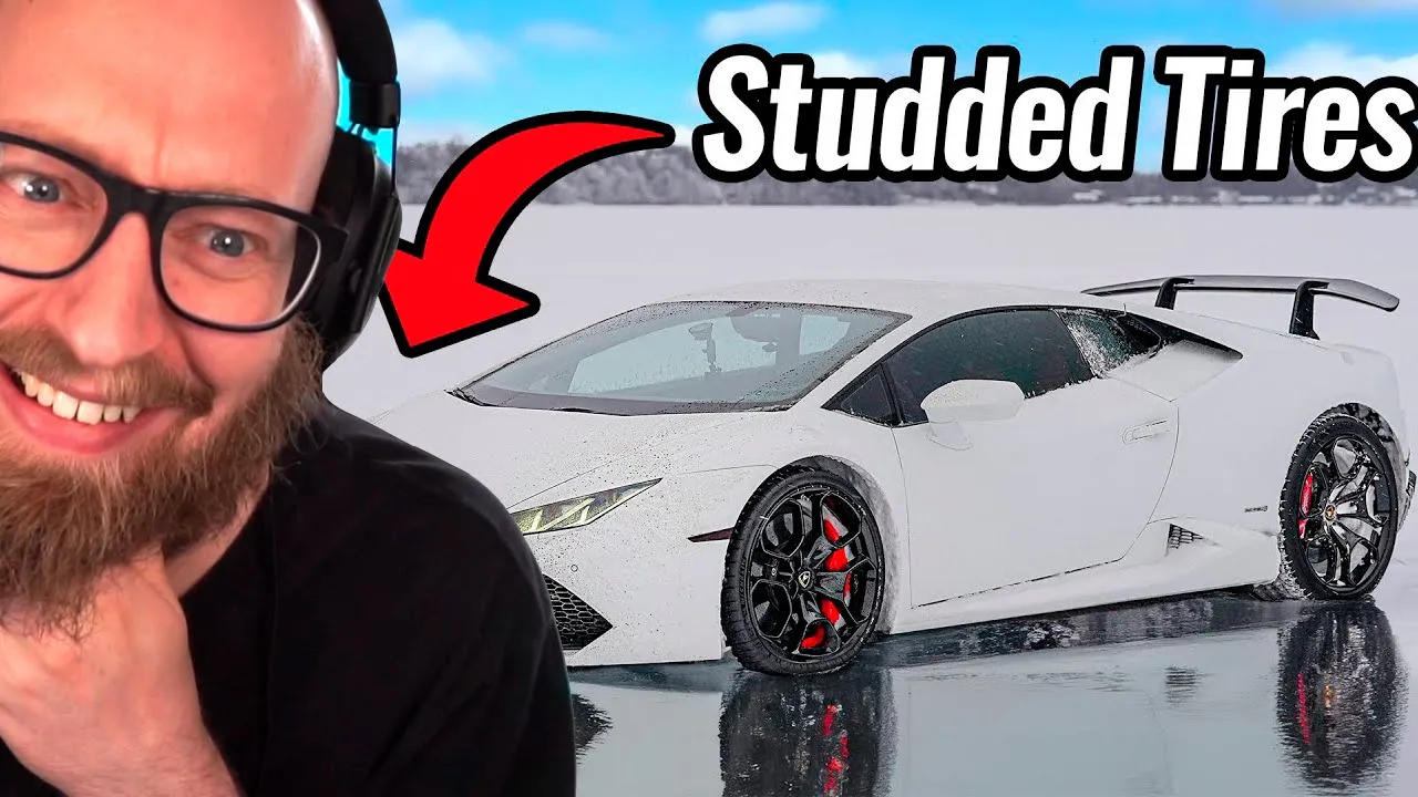 Kører Lamborghini på frossen sø! 🥶❄️