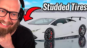 Kører Lamborghini på frossen sø! 🥶❄️