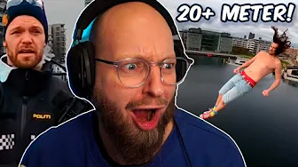 Springer 20+ meter og så kommer politiet!