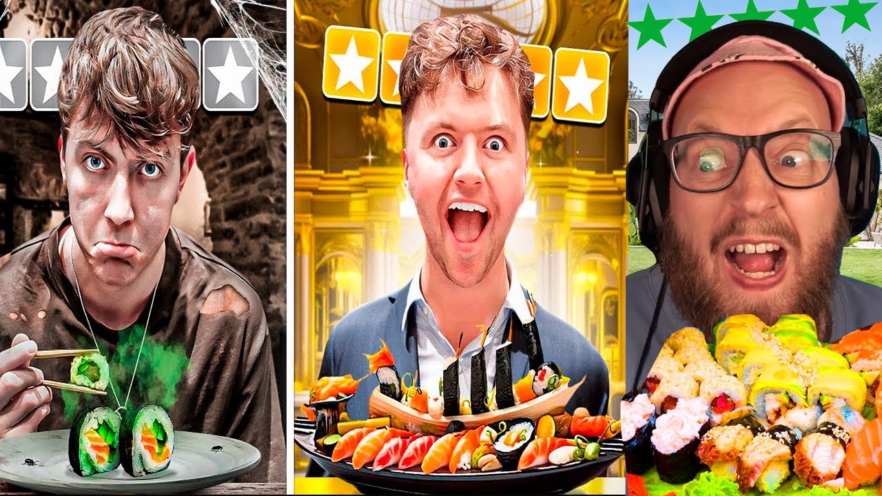 1,5 krones sushi vs 26 euro sushi vs 115 dollars fisk