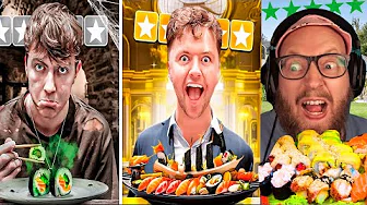 1,5 krones sushi vs 26 euro sushi vs 115 dollars fisk