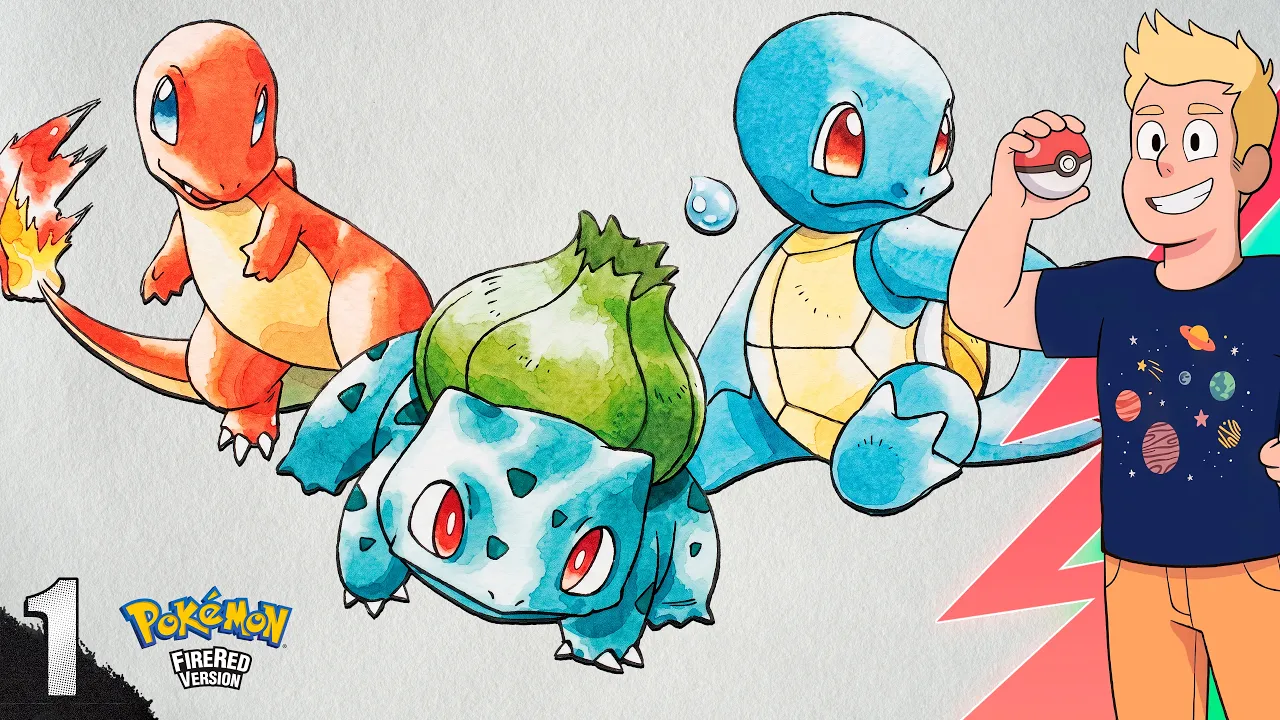 Charmander, Squirtle eller Bulbasaur?  Pokémon Firered #1 - Jørgen Bjørn