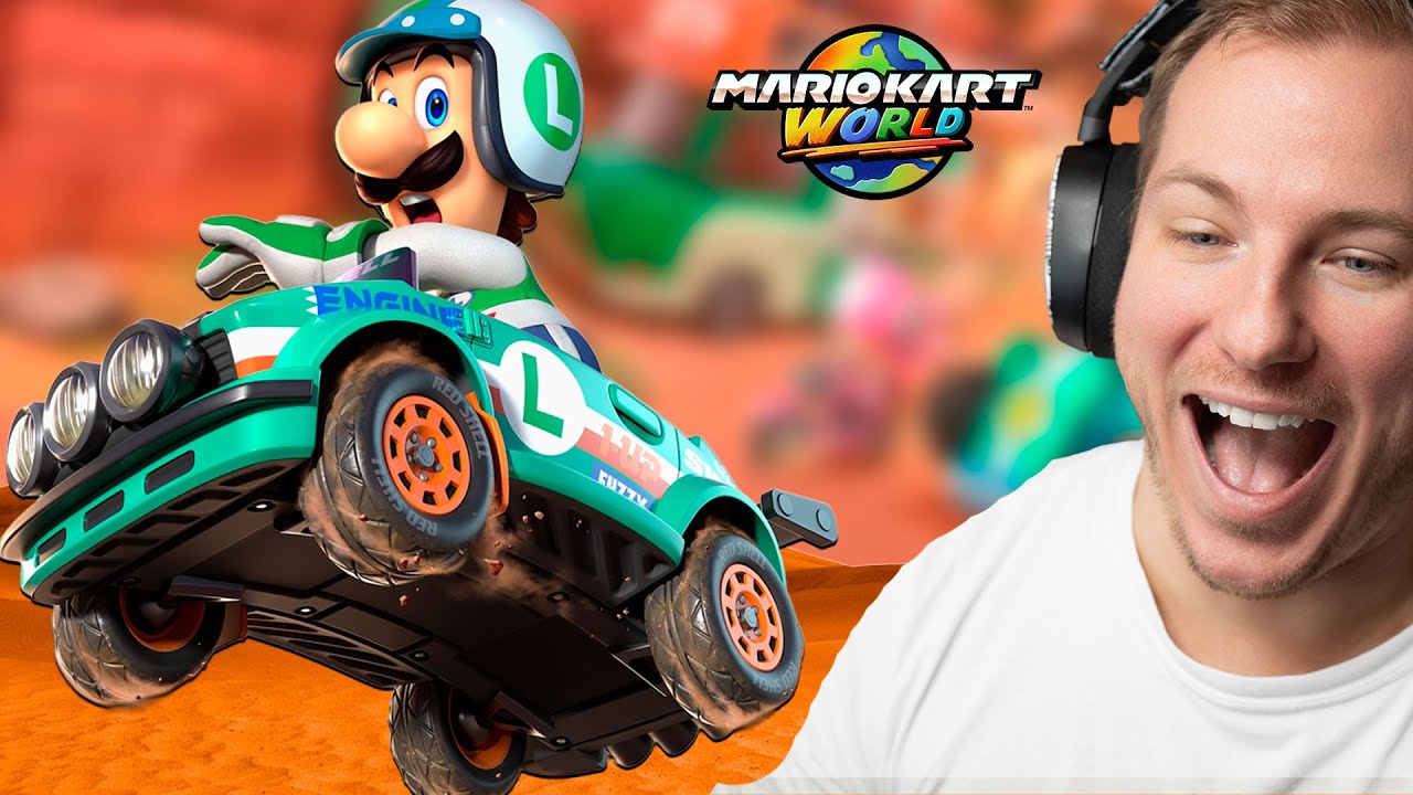 Magnus viser sit eget spil! Imens vi spiller Mario Kart Word!