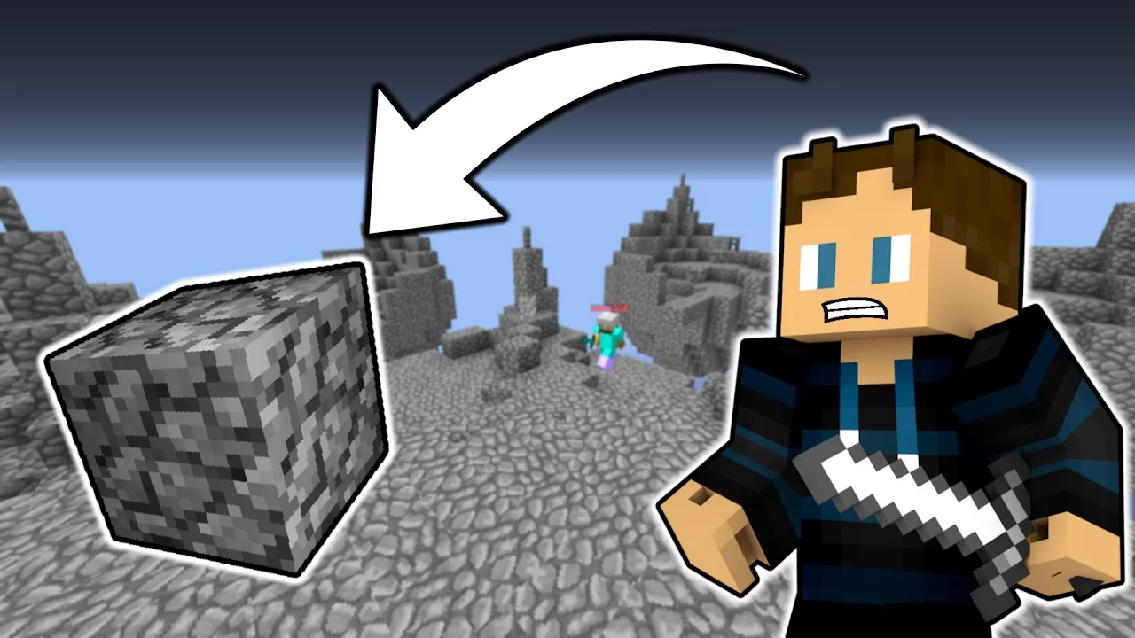 ALT ER COBBLESTONE CHALLENGE!! - Dansk Skywars