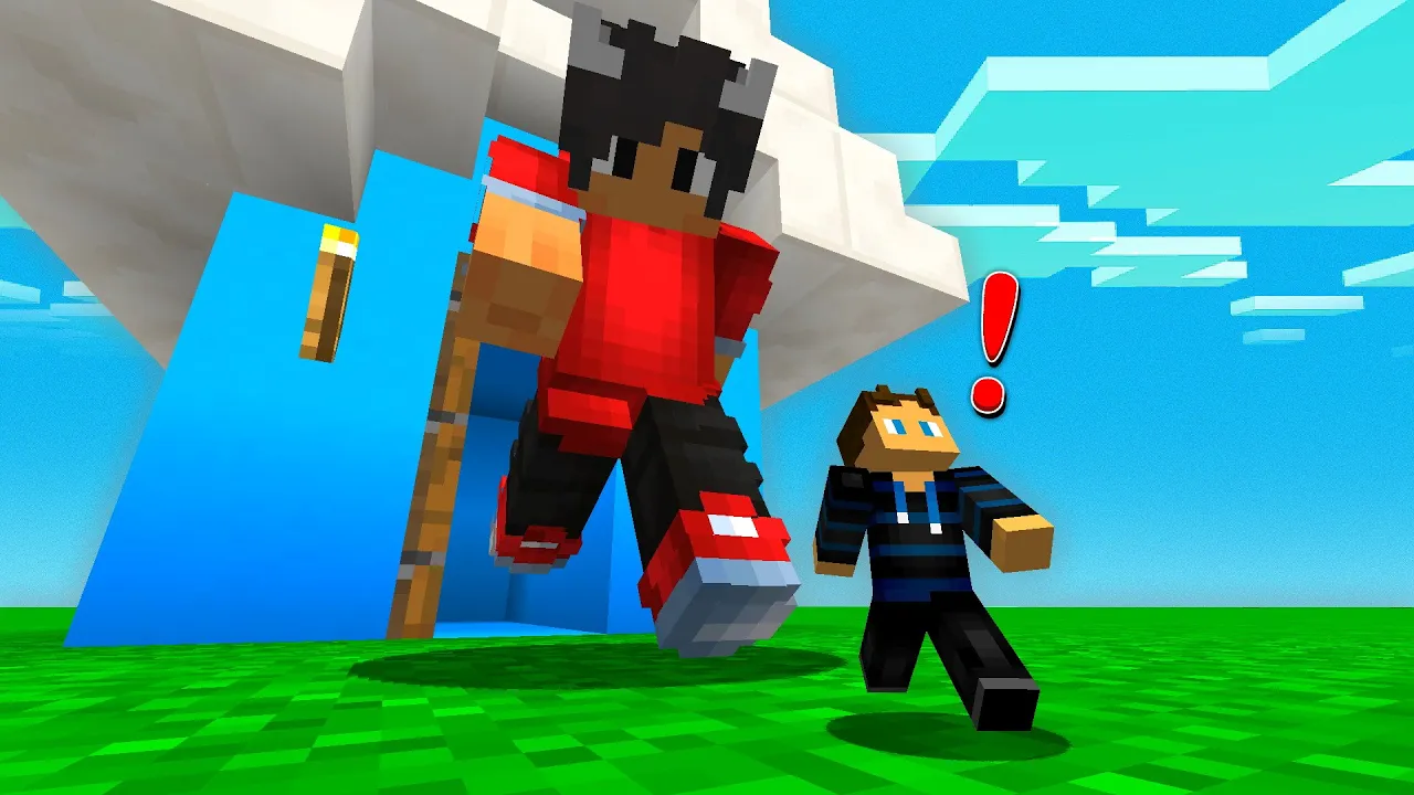 Jeg Flygter Fra Shadys Som Lille I Minecraft!