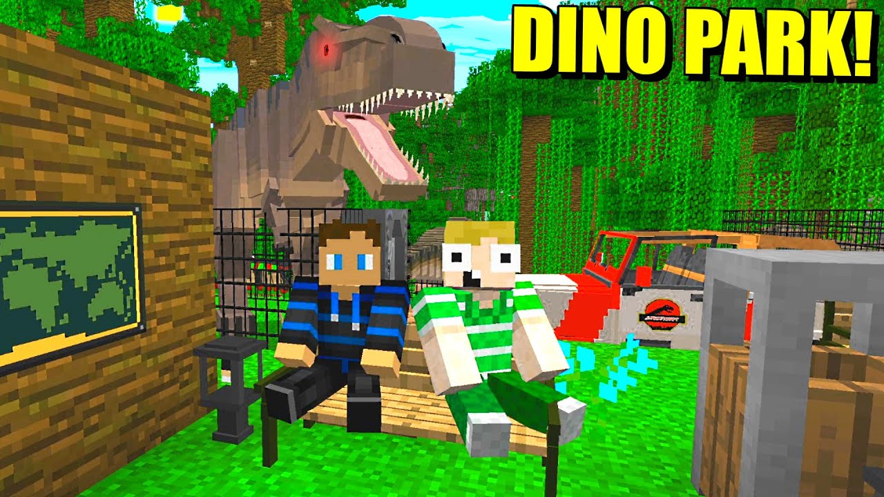 JEG BYGGER EN DINOSAUR PARK MED EMIL TRIER!! - Dansk Minecraft Titanic #20