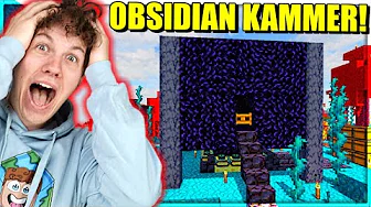 JEG BYGGER ET KÆMPE OBSIDIAN KAMMER TIL MIN ONE BLOCK!! - Dansk One Block #18