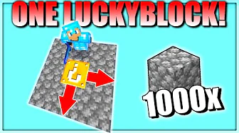 JEG UDVIDER MIN Ø MED 1000 BLOCKS I LUCKY ONEBLOCK!!
