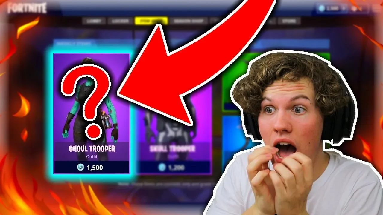MIN REAKTION PÅ AT GHOUL TROOPER IKKE KOM UD I FORTNITE!!
