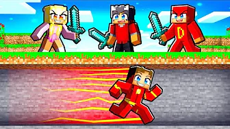 3 YOUTUBERE vs 1 SPEEDRUNNER i Minecraft!