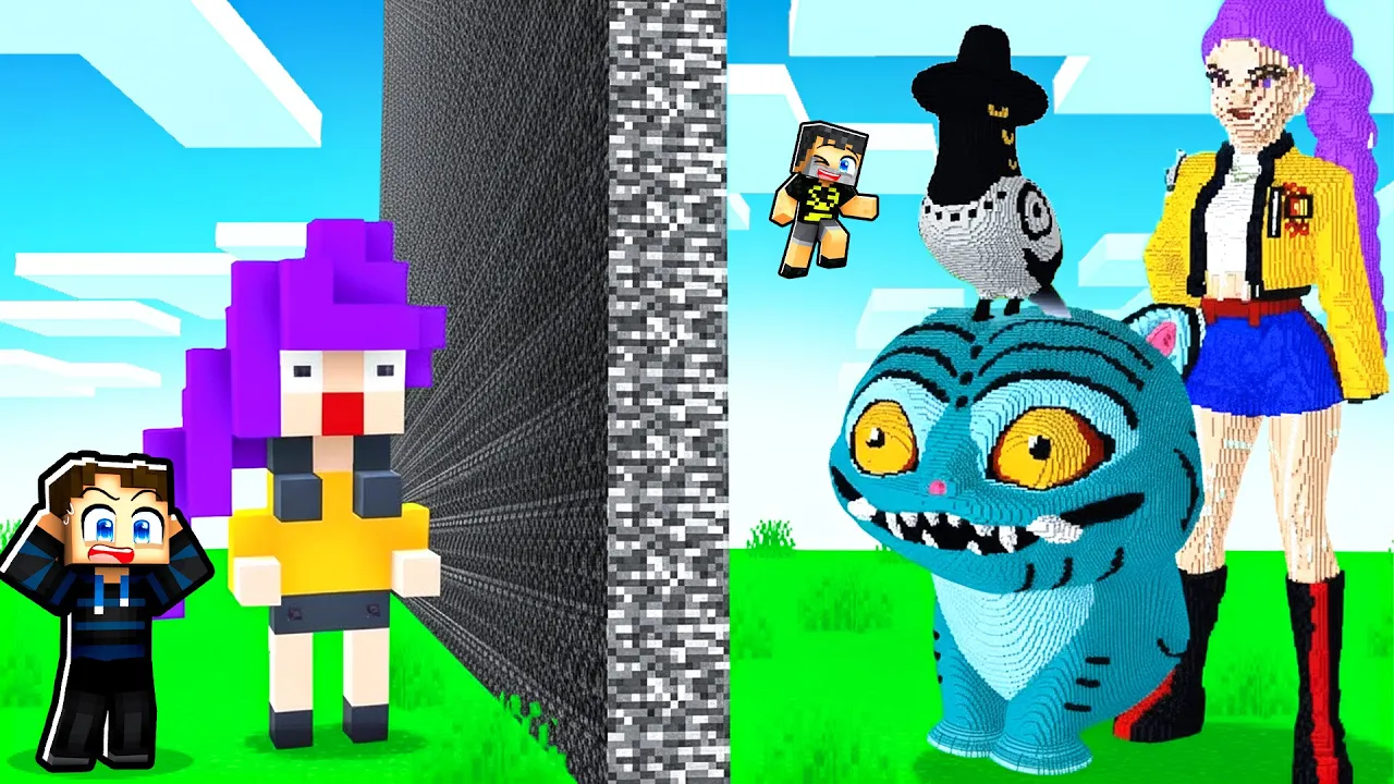 Hvem Kan Bygge Den Flotteste KPOP DEMON HUNTERS vs Comkean i Minecraft?