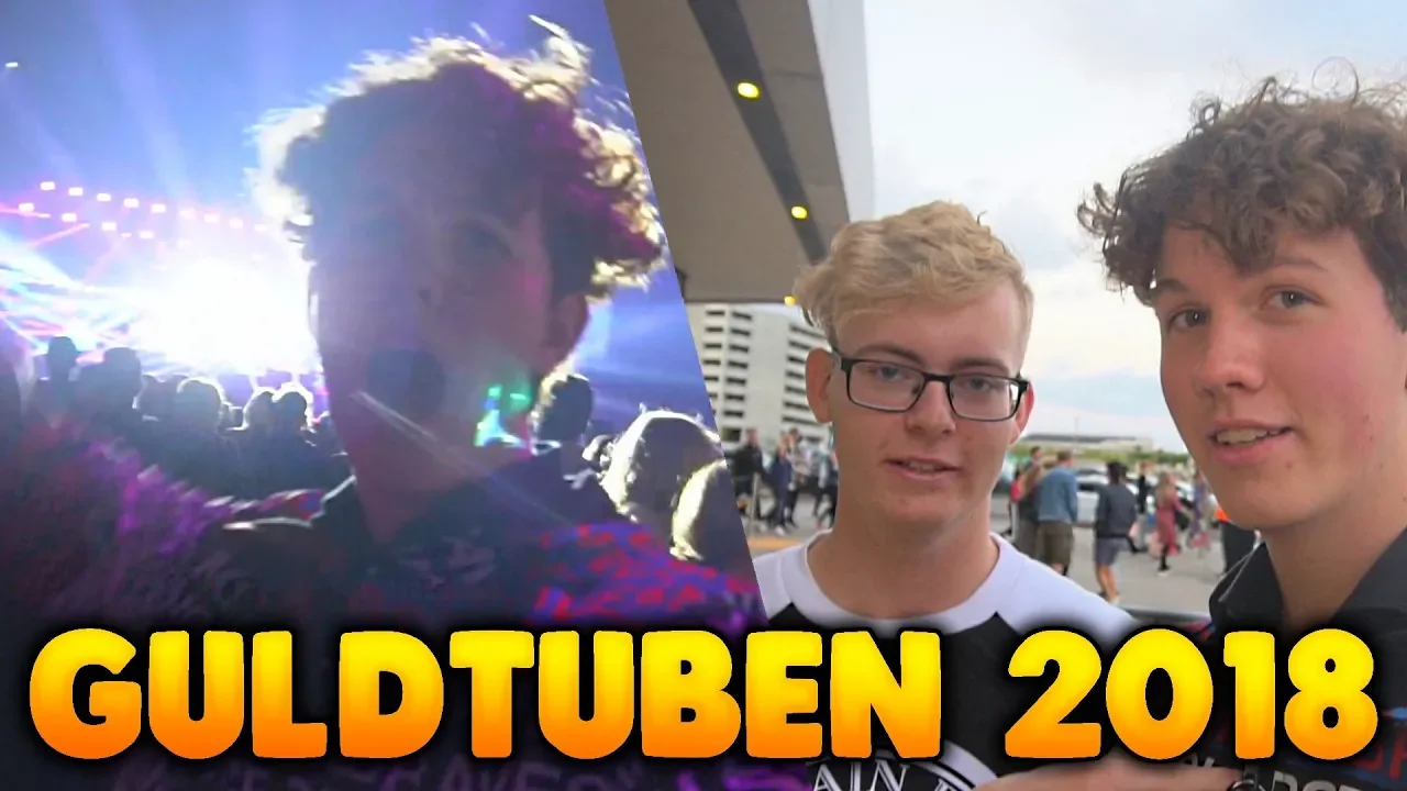 HAN SKREV SIN FØRSTE AUTOGRAF!! - Guldtuben 2018 Vlog!!