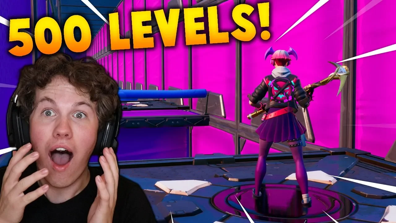 500 LEVEL DEATHRUN!! - Dansk Fortnite