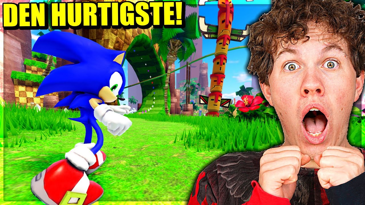 Jeg Bliver Den HURTIGSTE I Sonic Speed Simulator! - Dansk Roblox