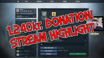 1.240kr. Donation! - Stream Highlight