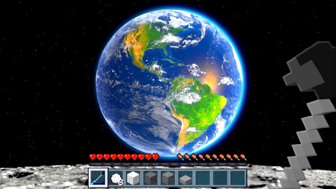 Jeg Flyver Op Til MÅNEN Og Udforsker Den I Minecraft!