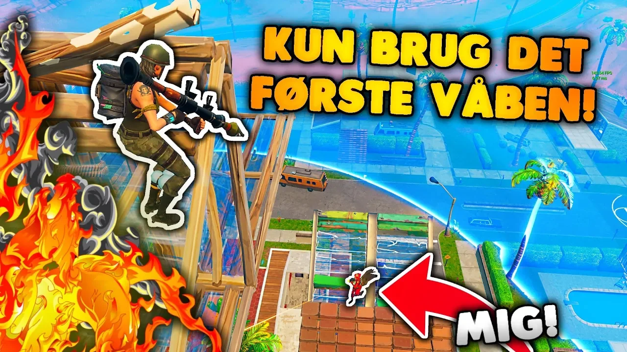 Kan man vinde et Fortnite Game med det første våben man finder?
