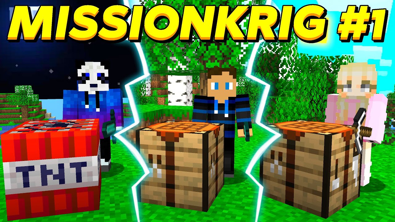 HVEM ER DEN BEDSTE MINECRAFT SPILLER!? (Minecraft Missionkrig #1)