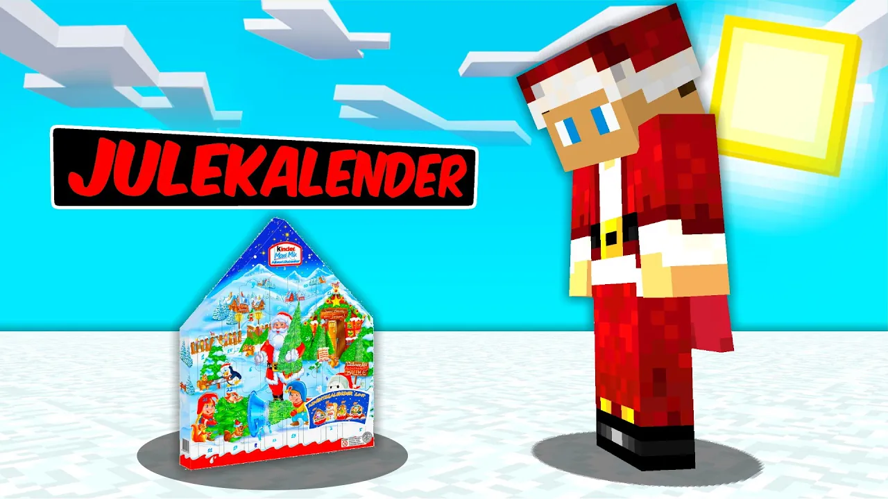 JEG ÅBNER EN JULEKALENDER I MINECRAFT!!