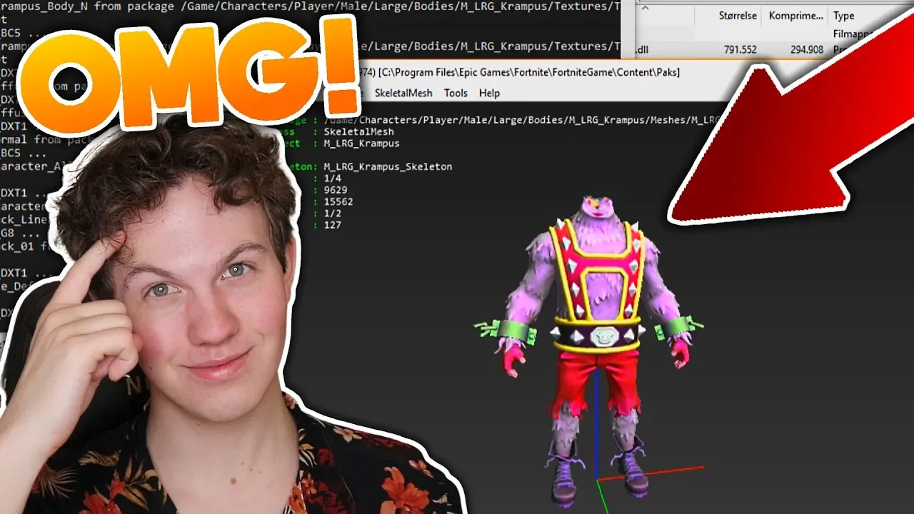 SÅDAN FINDER DU FORTNITE SKINS FØR TID!! - Dansk Fortnite