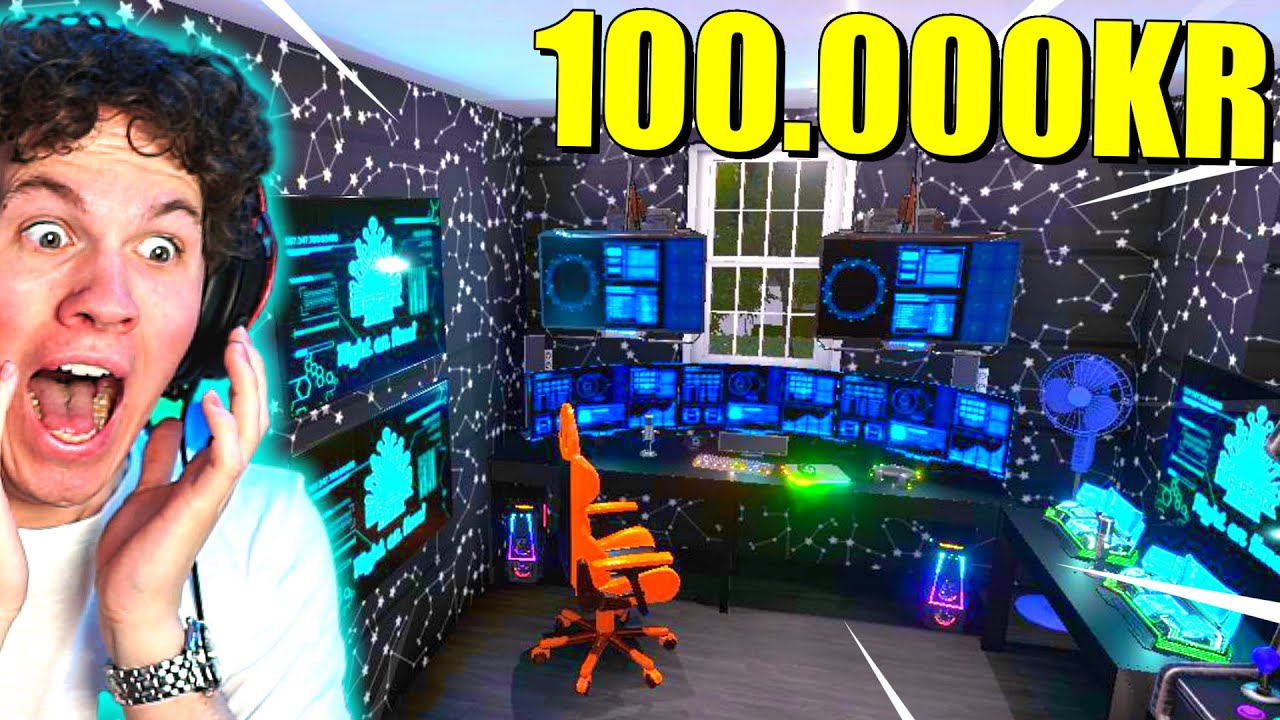 JEG BYGGER ET SETUP TIL 100.000KR!! - Dansk House Flipper