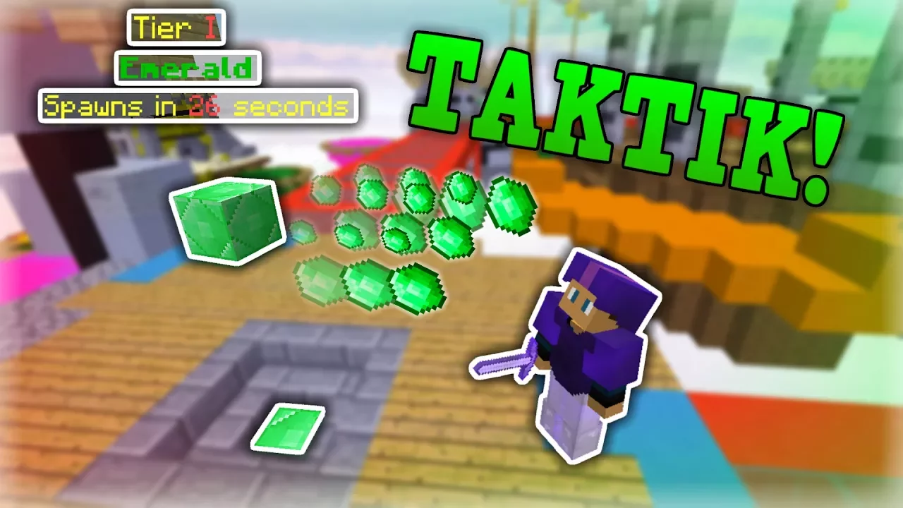 VILDESTE EMERALD TAKTIK I MINECRAFT BEDWARS!!