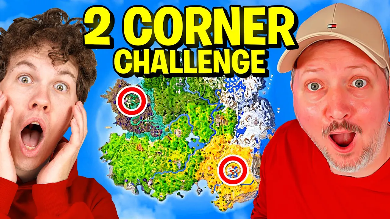 2 Corner Challenge i Fortnite med Comkean!
