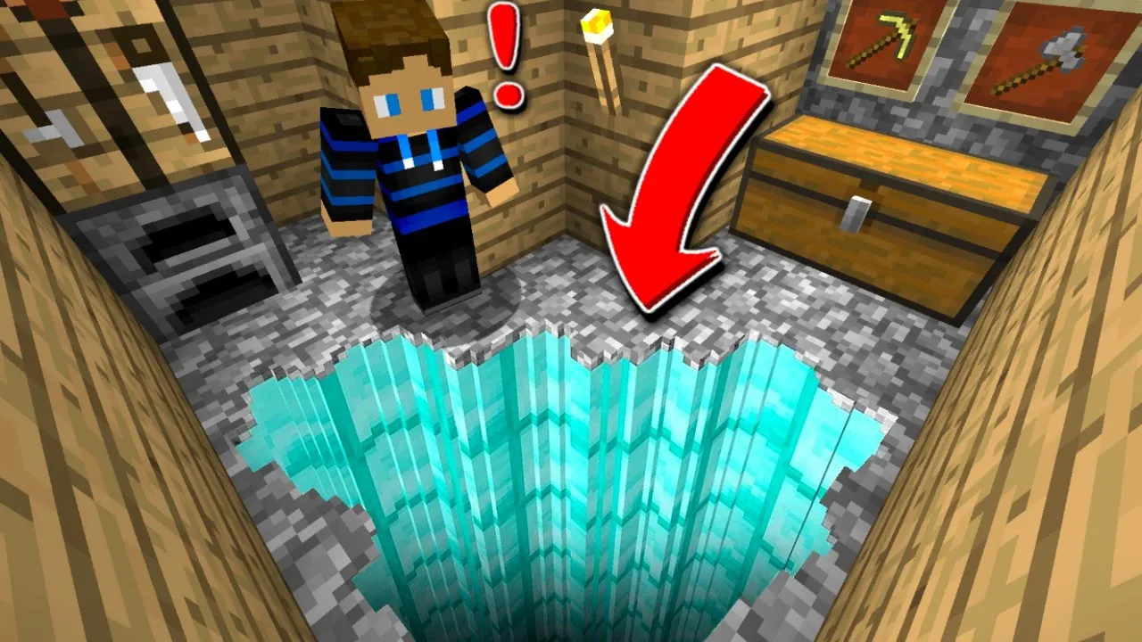 Jeg Finder Et Hemmeligt DIAMANT HUL I Minecraft!