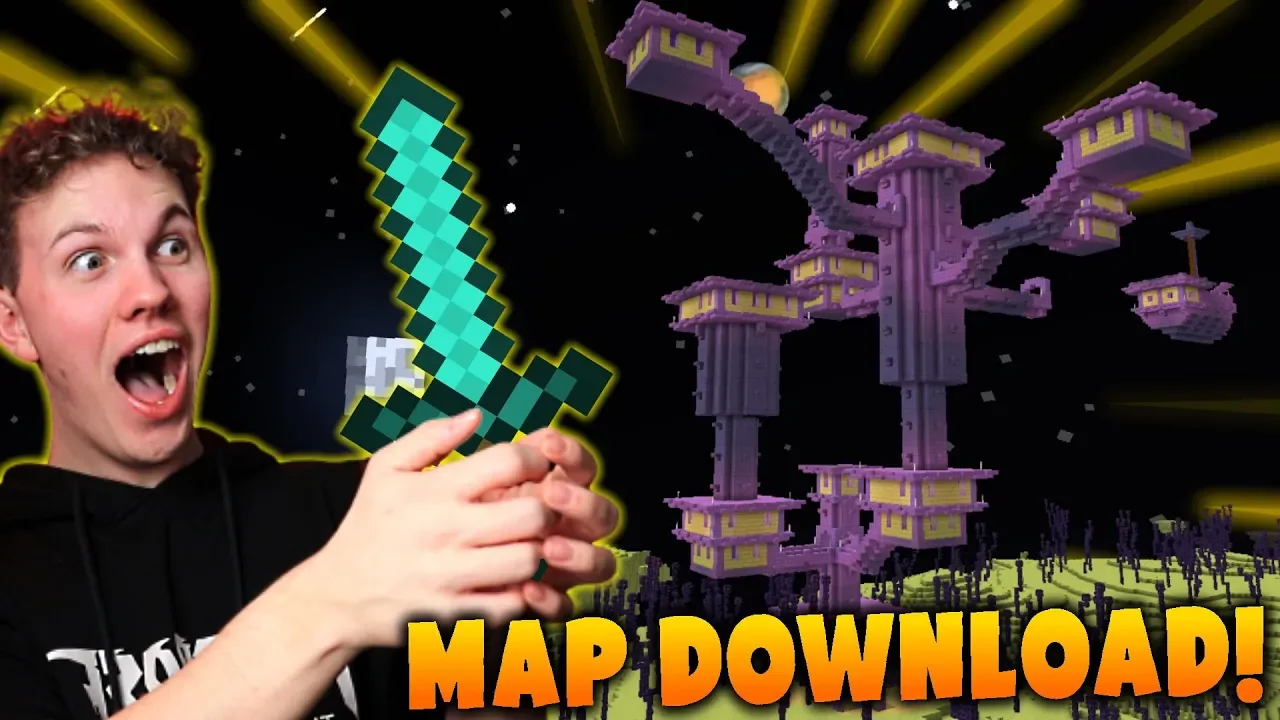 Cube World #13: UDFORSKER ENDCITY + MAP DOWNLOAD!!