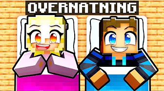 Overnatter 24 TIMER Med Min Kæreste i Minecraft!