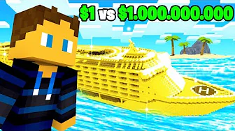 $1 Båd vs. $1.000.000.000 Båd i Minecraft!