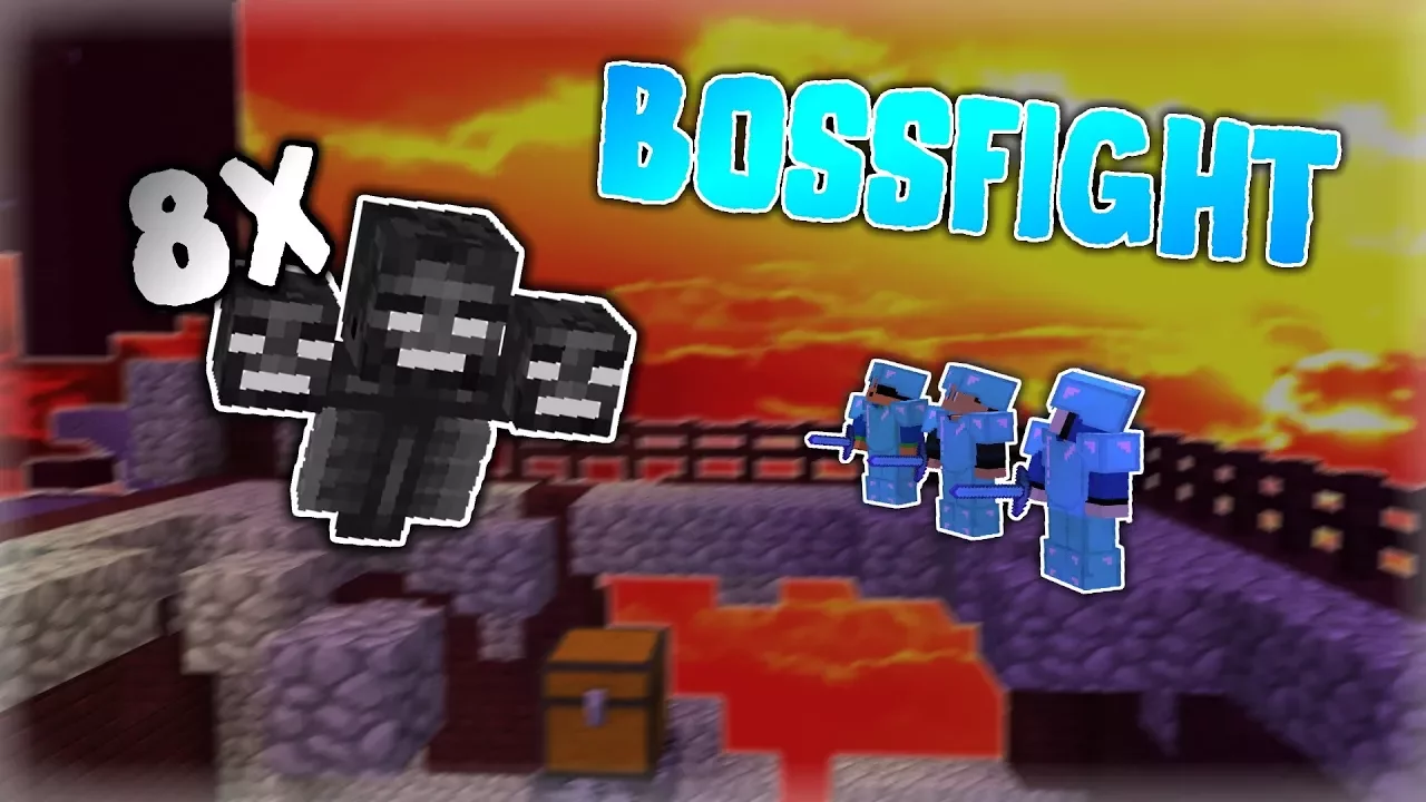 FIGHT MOD 8 WITHERS!! - Skyblock #4